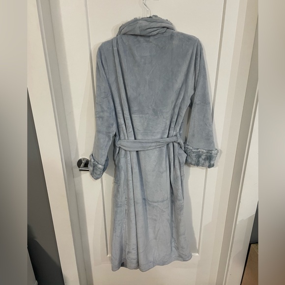 Carole Hochman Plush Wrap Robe Women's Baby Blue Super Soft Medium - Picture 4 of 10